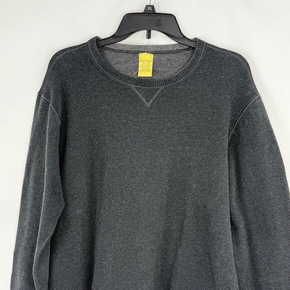 Tailor Vintage Mens Crew Neck Cotton Sweater Black Washed Size Large - Picture 1 of 13